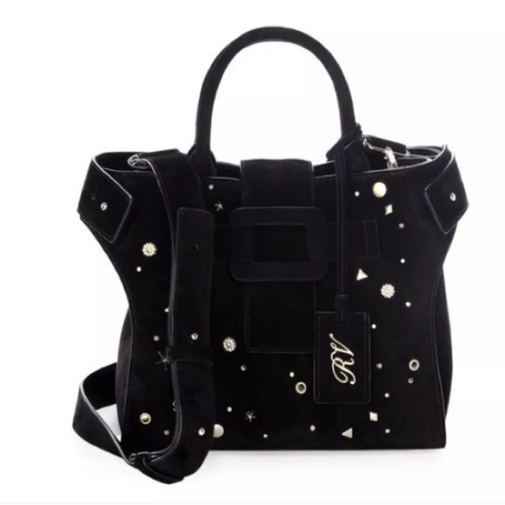Roger vivier suede cabas crossbody New - Picture 1 of 3